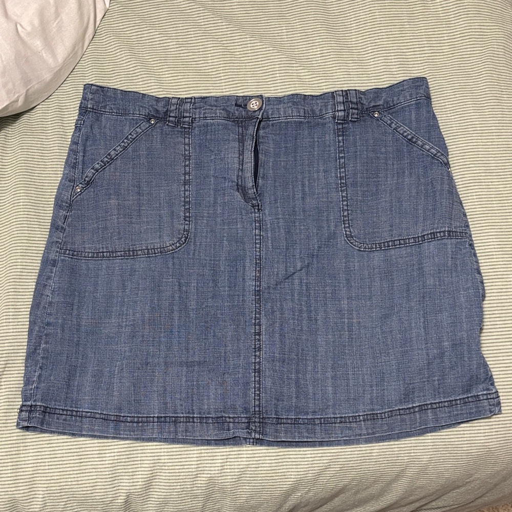 Karen Scott Denim Skort
